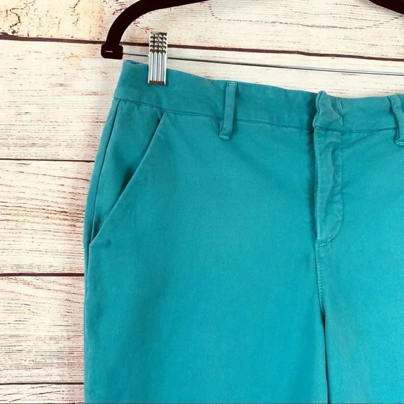 Level 99 Slim Straight Crop Chino Pants Women’s Size 29 Turquoise Anthropologie - Picture 3 of 13